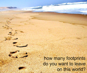 Blog Action Day - Footprints on the world Blog Action Day - Footprints on the world